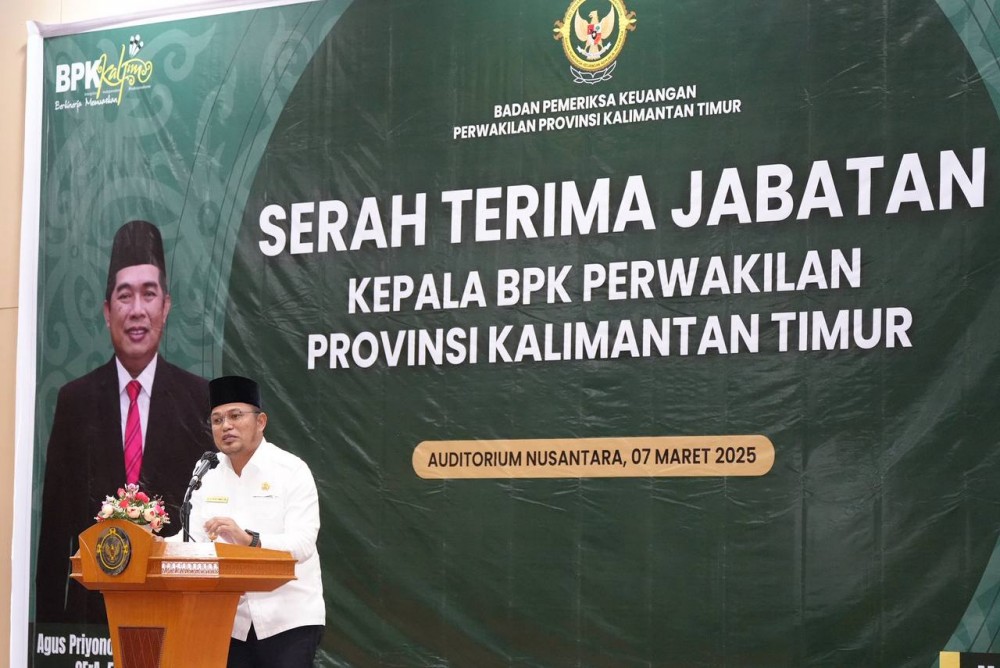 Sertijab Kepala BPK Perwakilan Kaltim. Gubernur Rudy : BPK Mitra Strategis Tertib Tata Kelola Keuangan