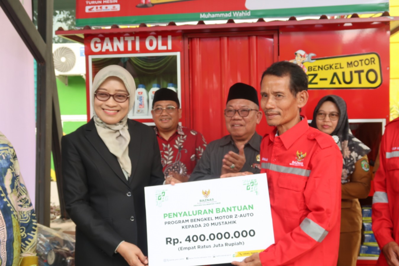 Baznas Kaltim Masuk Bengkel, Total Bantuan Rp400 Juta