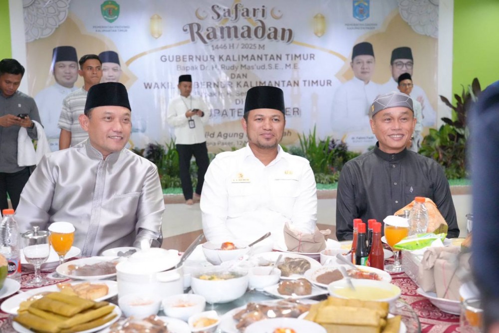 Safari Ramadan di Kabuoaten Paser. Gubernur Rudy : Kunjungan Untuk Menyinkronkan Frekuensi Visi Misi Pembangunan Daerah