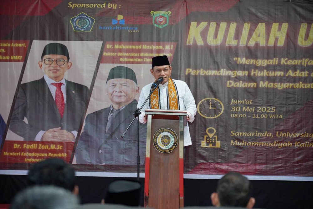 Wagub Seno Aji Buka Kuliah Umum Menteri Kebudayaan RI di UMKT