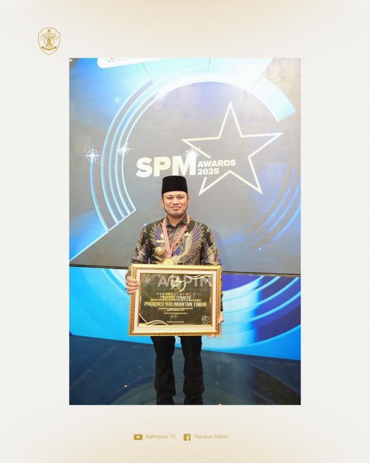 Kaltim Raih SPM Awards 2025, Gubernur Harum: Kedepan Akan Lebih Dahsyat Lagi