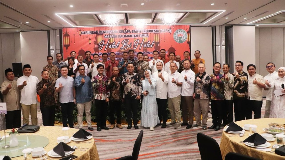Hadiri Halal Bi Halal Gapki Kaltim, Wagub Seno Dorong Percepatan Pembangunan Pabrik Turunan Sawit di Kaltim