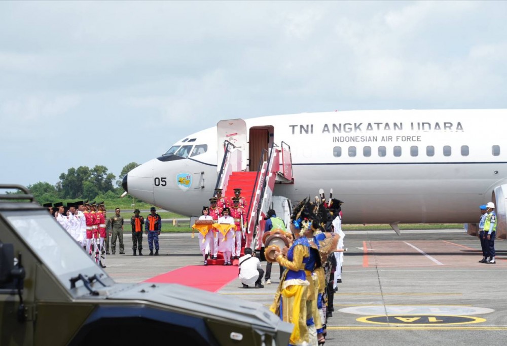 Bersejarah, Duplikat Bendera Pusaka dan Teks Proklamasi Tiba di Benua Etam